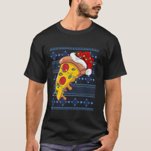 Pizza Santa Sweater navidad fea noche alumbrada Pi