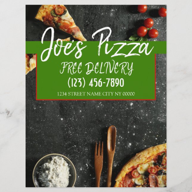 Pizza Shop Restaurant Flyer (Frente)