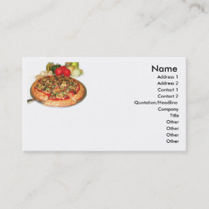 Pizza tarjeta de visita