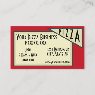 Pizza Tarjetas de personalizado verde blanco rojo