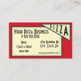 Pizza Tarjetas de personalizado verde blanco rojo