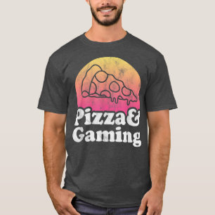 Pizza y camiseta para juegos o jugadores