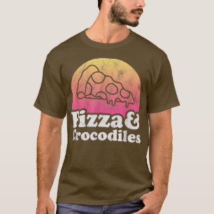 Pizza y cocodrilos o camiseta cocodrilo