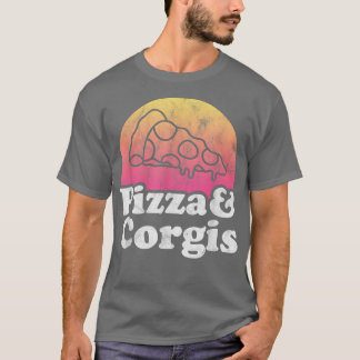 Pizza y Corgis o camiseta Corgi