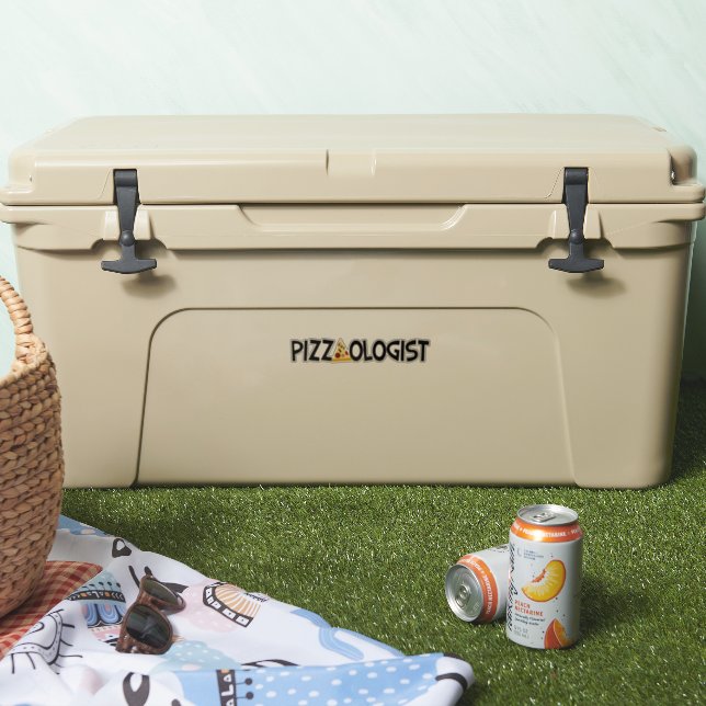 Pizzaóloga - Funny Pizza Pegatina (Enfriador)