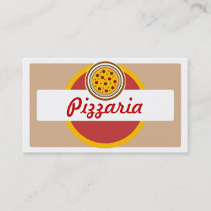 Pizzaria simple pizzas redondas tarjetas de negoci