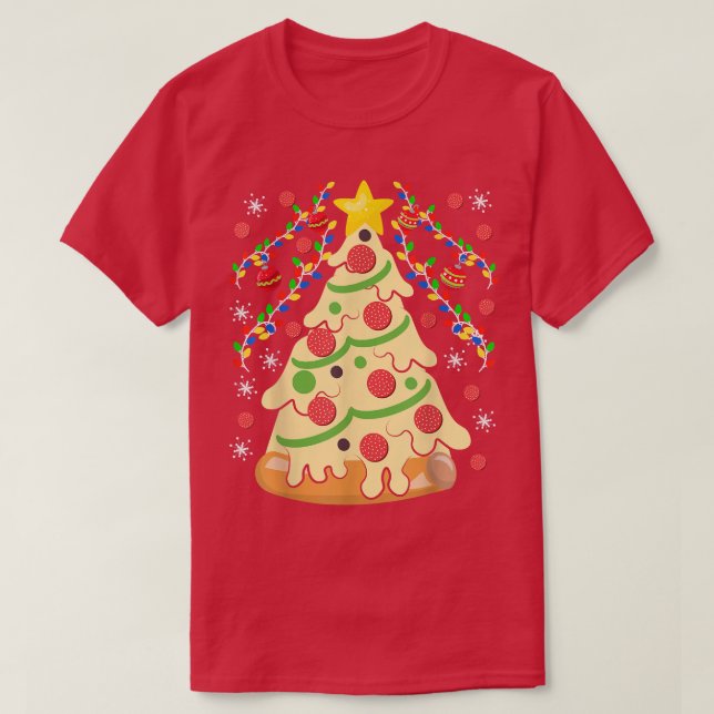 Pizzatree Navidades feos suéter  (Diseño del anverso)