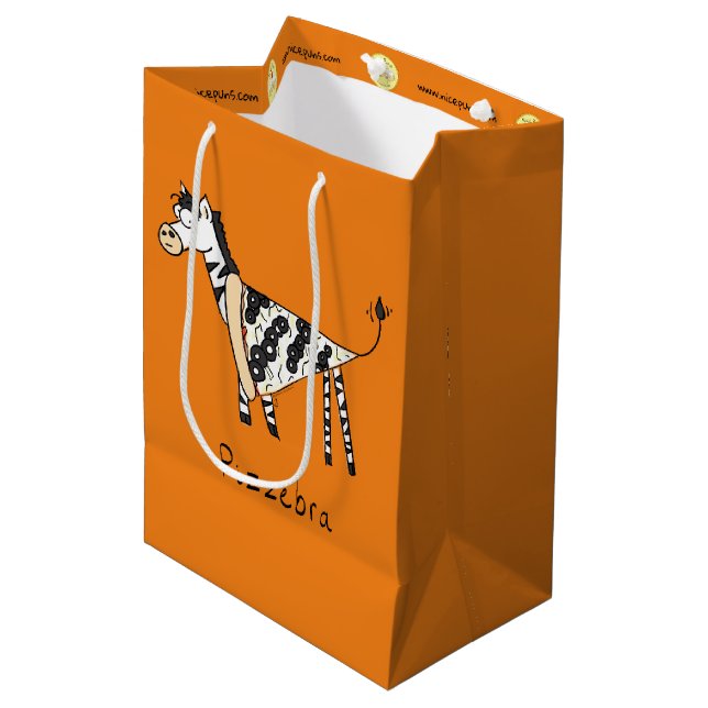 Pizzebra Pizza Zebra Bolsa de regalo (Angulo Anverso)