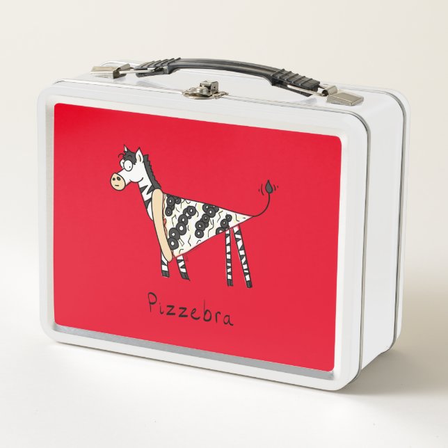 Pizzebra Pizza Zebra Lunch Box (Anverso)