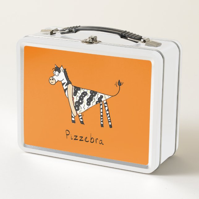 Pizzebra Pizza Zebra Lunch Box (Anverso)