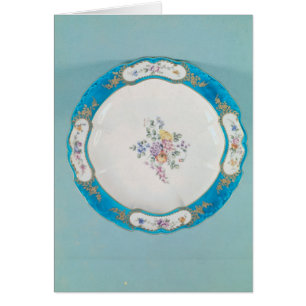 Placa adornada con un estampado de flores, Sevres