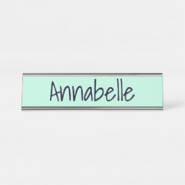 Placa Aero Blue Name