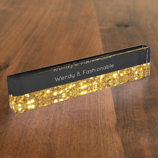 Placa con clase del escritorio del tema de la moda (Lateral)