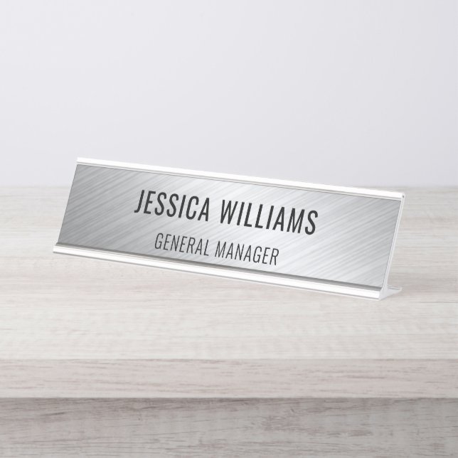Placa con Nombre Personalizado | Letrero de Nombre (Anverso)