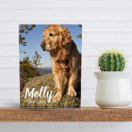 Placa conmemorativa de mascota con foto Regalo de 