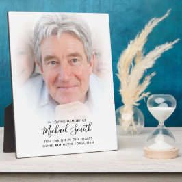 Placa conmemorativa de texto personalizado con fot