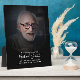 Placa conmemorativa de texto personalizado con fot