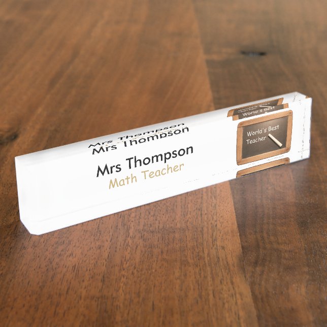 Placa conocida personalizada pizarra del (Lateral)