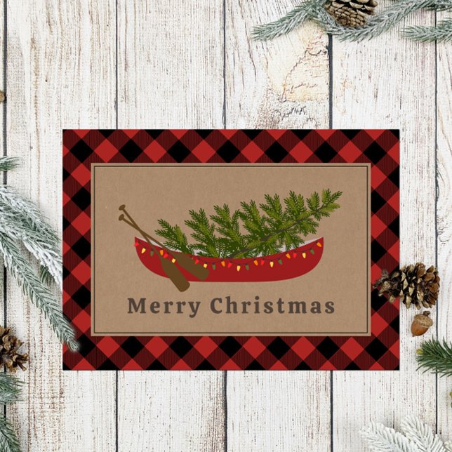 Placa de árbol de Navidad canoas (Subido por el creador)