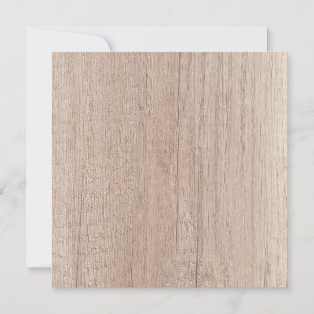 Placa de aspecto de madera marrón elegante plantil (Anverso)