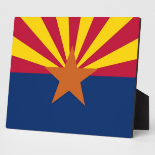 Placa de bandera del estado de Arizona