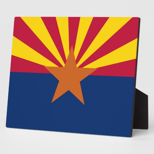 Placa de bandera del estado de Arizona (Lado)