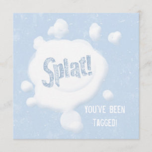 ¡Placa de bolas de nieve! Invitación de fiesta