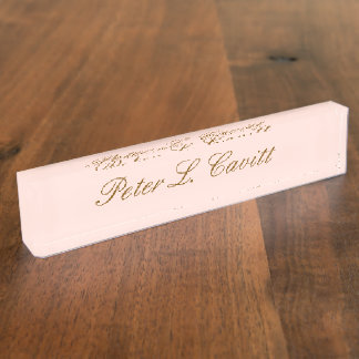 Placa de escritorio con nombre personalizado de es
