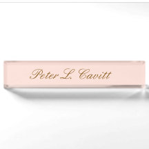 Placa de escritorio con nombre personalizado de es