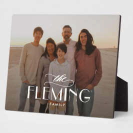 Placa de escritorio fotográfico personalizada de n