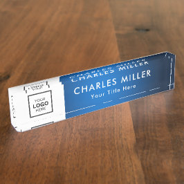 Placa de escritorio para el logotipo profesional