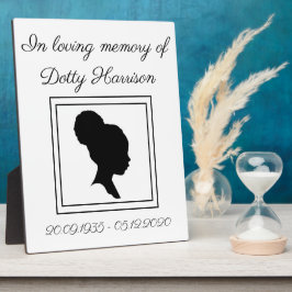 Placa de fotos conmemorativas personalizadas