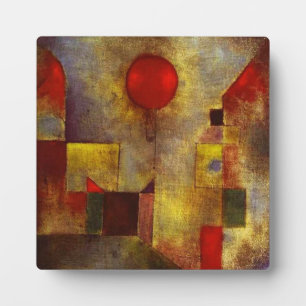 Placa de globo rojo Paul Klee
