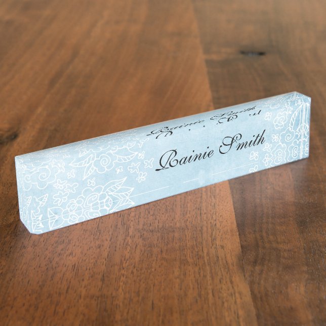 Placa de identificación azul (Lateral)