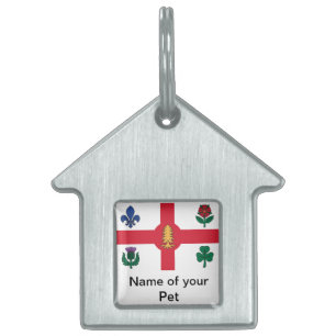 Placa de identificación con bandera de Montreal, C