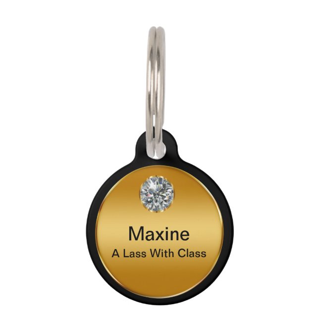 Placa de identificación con clase del monograma (Anverso)