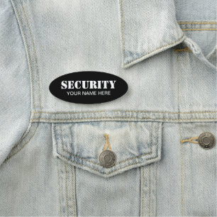 Placa de identificación con seguro para guardia