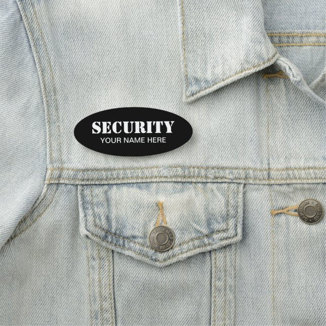 Placa de identificación con seguro para guardia (In situ)