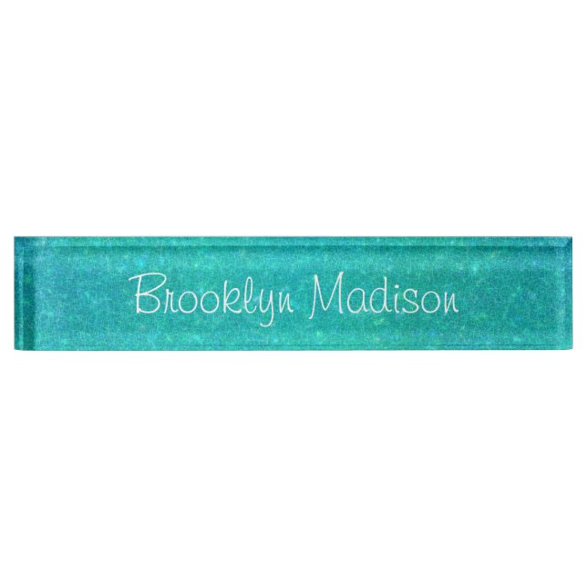 Placa de identificación de cristal agrietada del (Anverso)