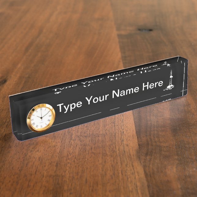 Placa de identificación de la imagen del pozo del (Lateral)