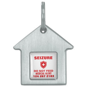Placa de identificación de perro de crisis persona