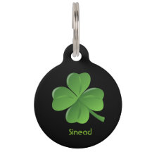 Placa de identificación del día de St Patrick