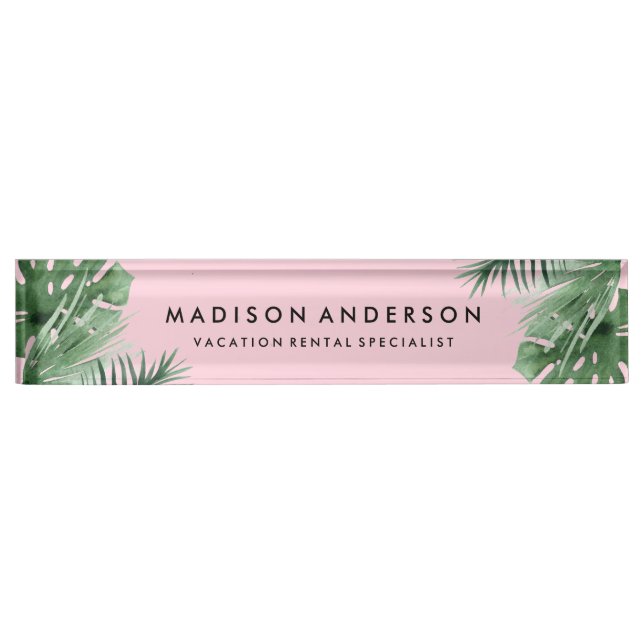 Placa de identificación del escritorio de las (Anverso)