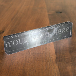 Placa de identificación del fractal de Blackhole