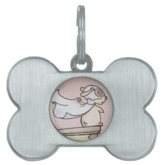 Placa de identificación del mordedor del crimen