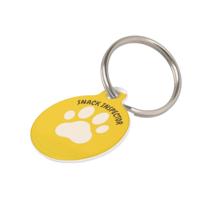 Placa de identificación divertida para mascotas pe (Lateral)