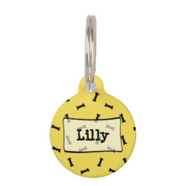 Placa de identificación linda personalizada del