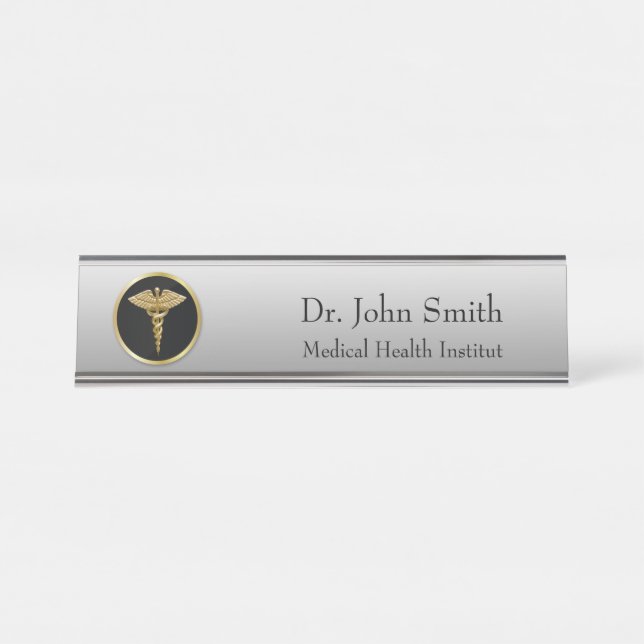 Placa de identificación médica profesional del (Anverso)