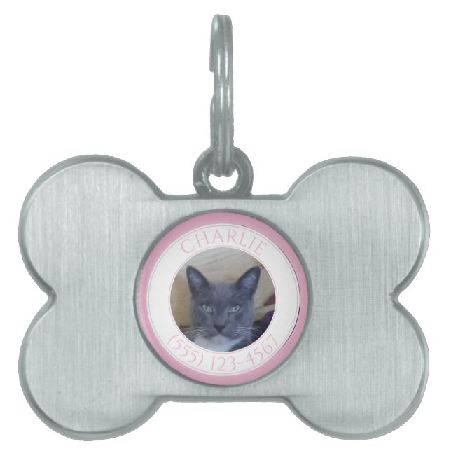 Placa de identificación ósea para mascotas PET LOV (Frente)
