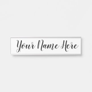 Placa de identificación para el trabajo